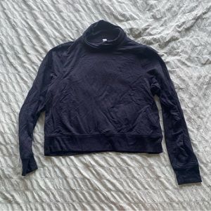 Athleta Cropped Cowl Neck Sweatshirt